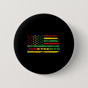 Vrouwen Juneteenth vlag Afro-Amerikaans Ronde Button 5,7 Cm