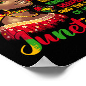 Vrouwen Juneteenth Vrouwen Juneteenth Voor Vrouwen Poster (Hoek)