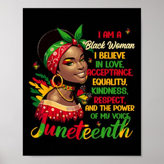 Vrouwen Juneteenth Vrouwen Juneteenth Voor Vrouwen Poster (Voorkant)