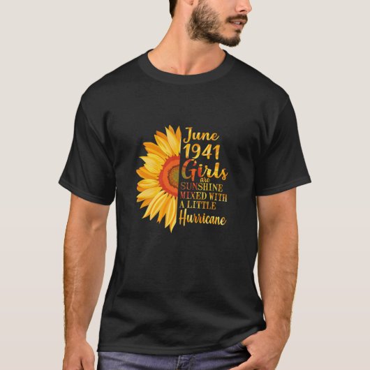 Vrouwen Juni Meisjes 1941 80e verjaardag 80 jaar o T-shirt (Voorkant)