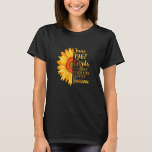 Vrouwen Juni Meisjes 1967 55e Verjaardag 55 Jaar O T-shirt