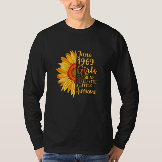 Vrouwen Juni Meisjes 1969 53e Verjaardag 53 Jaar O T-shirt (Voorkant)