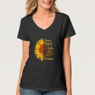 Vrouwen Juni Meisjes 1969 53e Verjaardag 53 Jaar O T-shirt