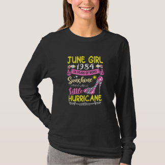 Vrouwen juni meisjes 1984 38 jaar oud Geweldige si T-shirt