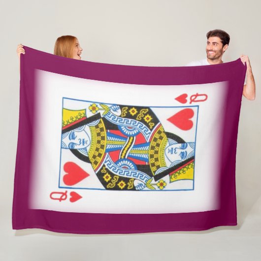 VROUWEN KAART FLEECE DEKEN (In situ)