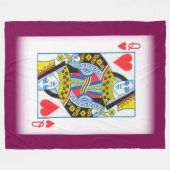 VROUWEN KAART FLEECE DEKEN (Voorkant (Horizontaal))