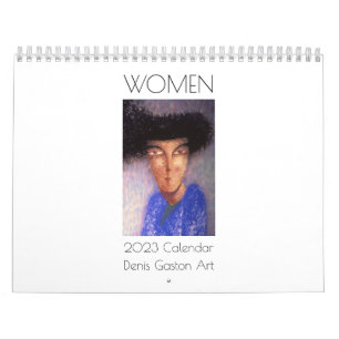 VROUWEN, kalender 2023, schilderijen, Denis Gaston