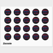 Vrouwen Kamala 2024 Harris Stem Ronde Sticker (Vel)