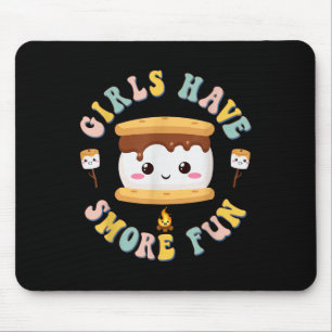 Vrouwen Kamperen Kawaii Smores Meisjes Hebben Smor Muismat