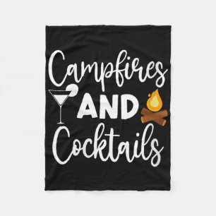 Vrouwen Kampvuren En Staarten Camping Liefhebber K Fleece Deken