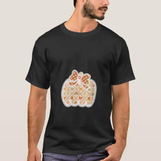 Vrouwen Kant Bloemen Herfst Herfst Pompoen Coquett T-shirt