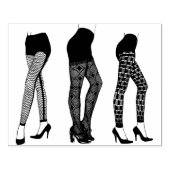 Vrouwen Kant en visnet Kousen Benen Hoge Hakken Rubberstempel (Afrduk)