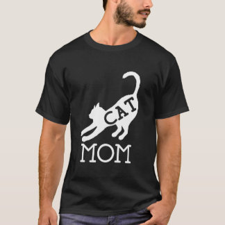 Vrouwen Kat Mama Kat Mama Kerstmoeders T-shirt