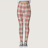 Vrouwen Kerst / Alledaagse Plaid Leggings (Voorkant)