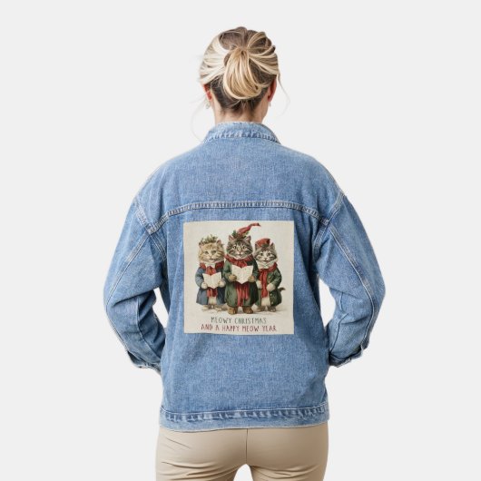 Vrouwen kerst Denium Denim Jacket (Model)