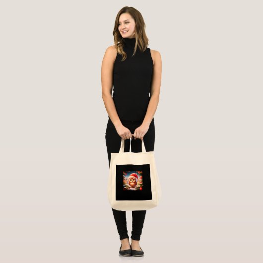 Vrouwen Kerst Grocery Canvas tas (Voorkant (model))
