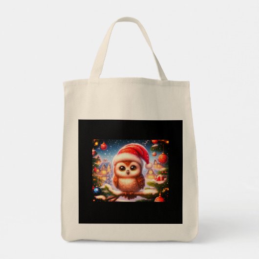 Vrouwen Kerst Grocery Canvas tas (Achterkant)