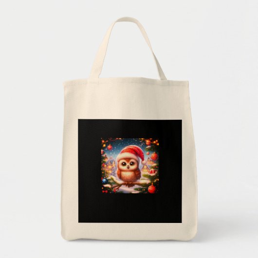 Vrouwen Kerst Grocery Canvas tas (Voorkant)