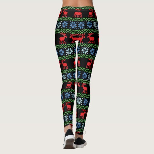 Vrouwen Kerst Leggings (Achterkant)