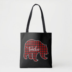 Vrouwen Kerst Leraar Canvas Tote Bag