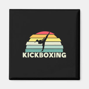 Vrouwen Kickboksen Vechtkunst Retro Karate Meisjes Magneet
