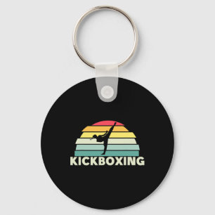 Vrouwen Kickboksen Vechtkunst Retro Karate Meisjes Sleutelhanger