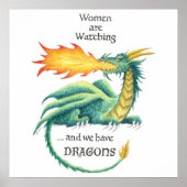 Vrouwen kijken...En we hebben Dragons! (poster) Poster (Voorkant)