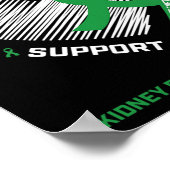 Vrouwen Kinder vader Gifts Dad Nierziekte Awarene Poster (Hoek)