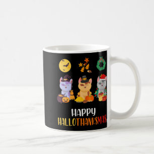 Vrouwen Kitten Kat Halloween Kerst Katten Happy H Koffiemok