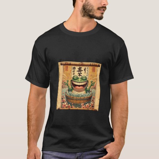 Vrouwen Klassieke Kikker Scenery Papyrus Scroll Ja T-shirt (Voorkant)