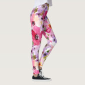 Vrouwen Kleurrijke Bloemen Print Leggings (Rechts)