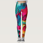 Vrouwen Kleurrijke Leggings kunst (Voorkant)