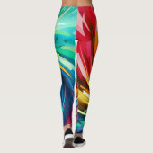 Vrouwen Kleurrijke Leggings kunst (Achterkant)