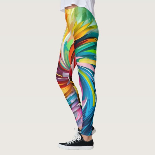 Vrouwen Kleurrijke Leggings kunst (Links)
