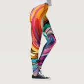 Vrouwen Kleurrijke Leggings kunst (Rechts)