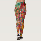 Vrouwen Kleurrijke Leggings kunst (Achterkant)