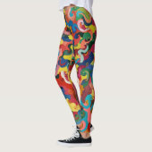 Vrouwen Kleurrijke Leggings kunst (Links)