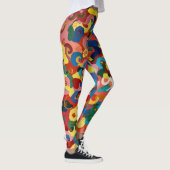 Vrouwen Kleurrijke Leggings kunst (Rechts)