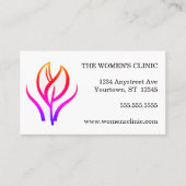 Vrouwen kliniek Gezondheid Spa Yoga Visitekaartje (Voorkant)