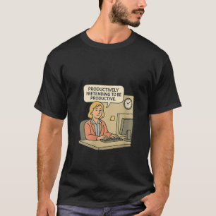 Vrouwen klokten in de Kantoor Odyssey O T-shirt