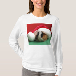 Vrouwen Koele Kerst Guinee Pig T-shirt