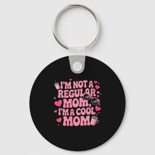 Vrouwen koele moeder grappig roze cadeau voor moed sleutelhanger
