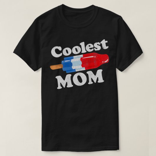 Vrouwen koelste mam Popsicle Funny Bomb Retro 80s  T-shirt (Design voorkant)