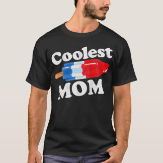 Vrouwen koelste mam Popsicle Funny Bomb Retro 80s  T-shirt