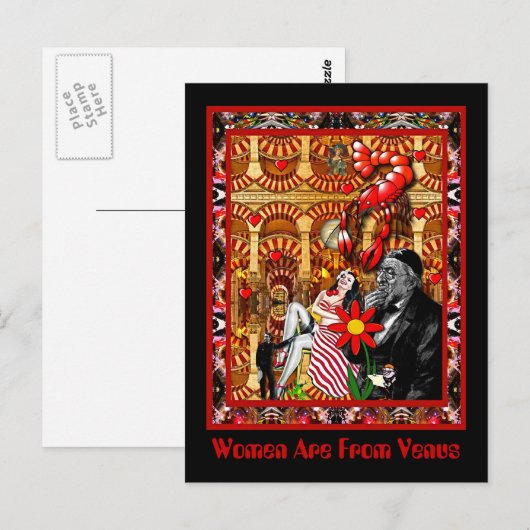 Vrouwen komen uit Venus Briefkaart (Voorkant / Achterkant)