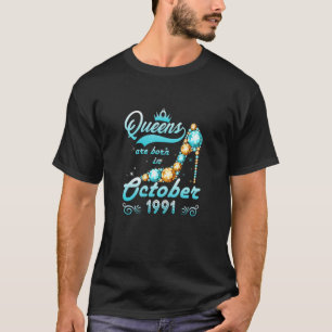Vrouwen koningin 30e verjaardag koninginnen zijn g t-shirt