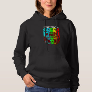Vrouwen koningin Afro Melanin Black Girl Magic Wom Hoodie