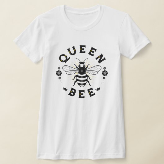Vrouwen koningin in wit T-shirt (Laagn)