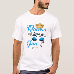 Vrouwen koninginnen worden geboren op 5 juni de Ge T-shirt