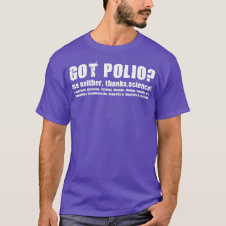 Vrouwen kregen polio noch Bedankt wetenschap T-shirt